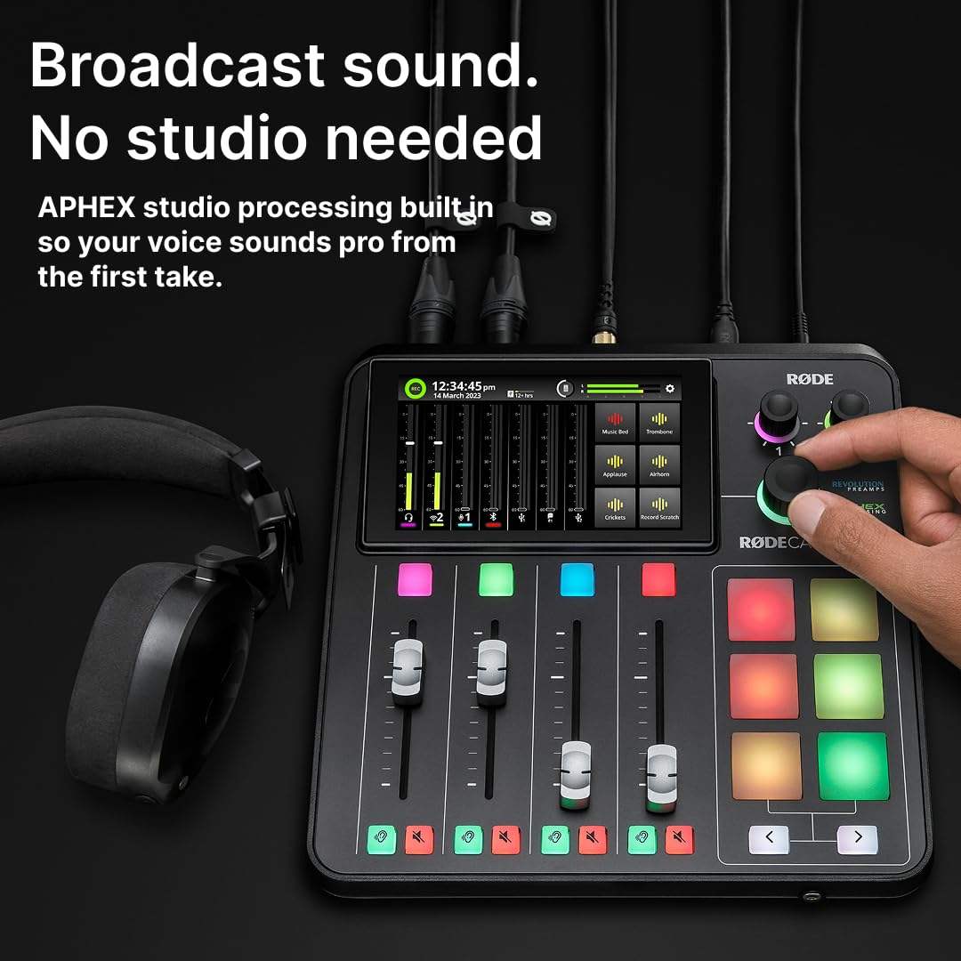 RØDE RØDECaster Duo All-in-One Production Solution for Podcasting, Streaming, Music Production and Content Creation