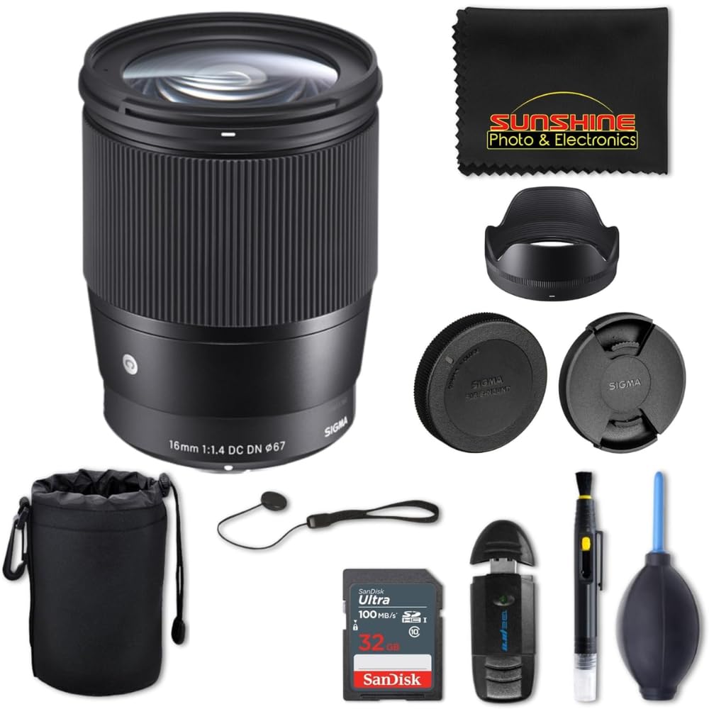 Sigma 16mm f1.4 DC DN Contemporary Lens for Sony E Black