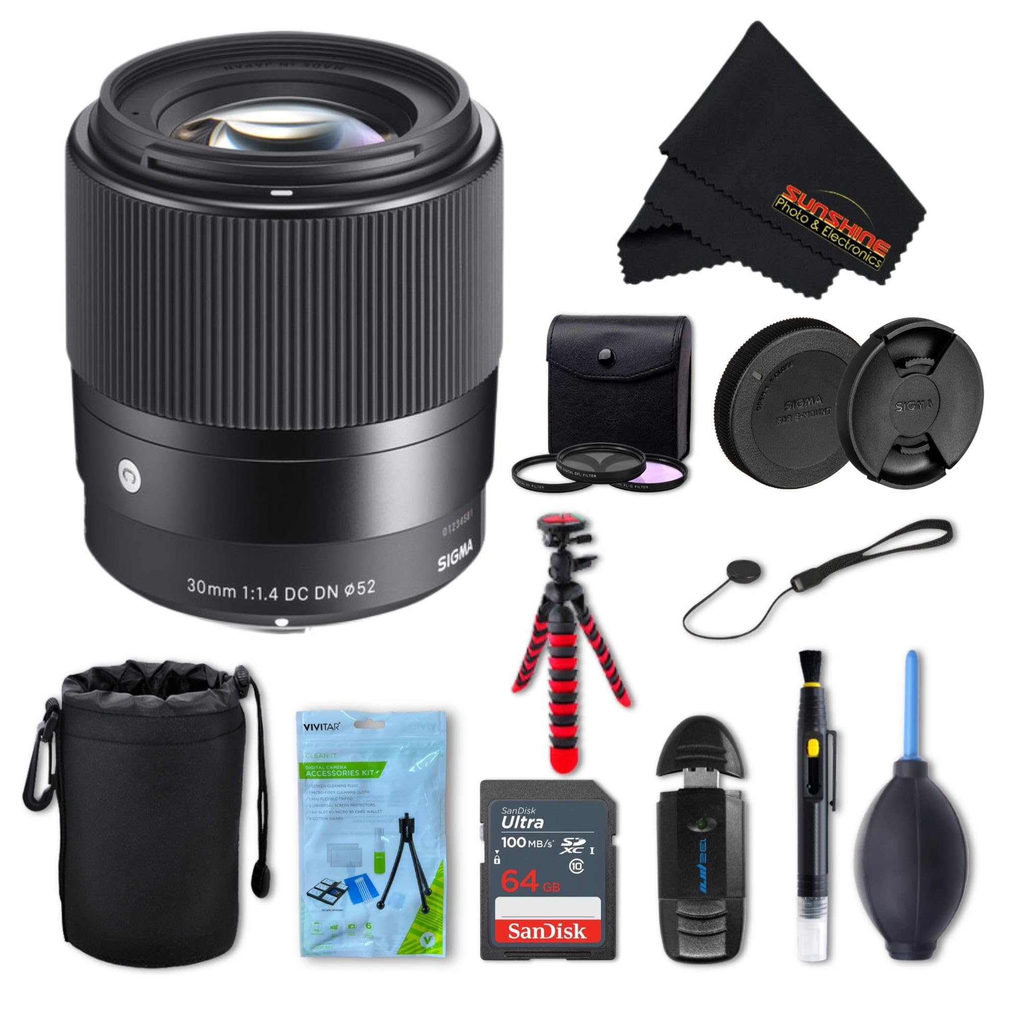 Sigma 30mm f/1.4 DC DN Contemporary Lens for Sony E